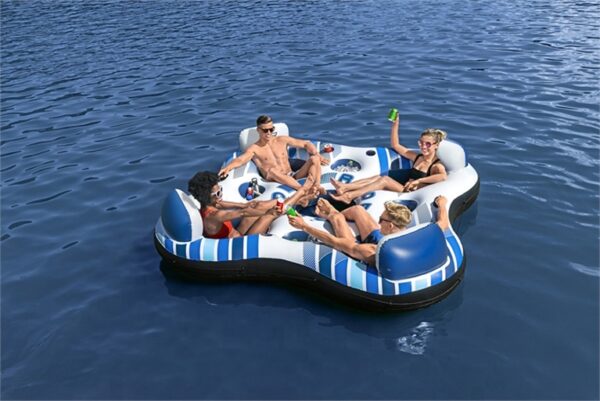 Bestway 43115 Inflatable River Tubes Lounger With Coolers Hydro-Force Rapid Rider Pool Float - Image 2