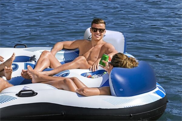 Bestway 43115 Inflatable River Tubes Lounger With Coolers Hydro-Force Rapid Rider Pool Float - Image 4