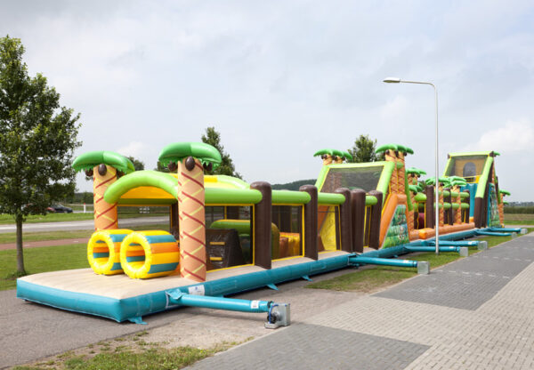 Professional Inflatable Bouncer Obstacle Course 5k Castle Obstacle Course Race